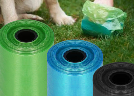 Poepzakjes - Voor Honden - Sterk - Kleurrijk - 3 Rollen - 18 Zakjes - 54 Stuks