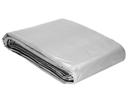 Afdekzeil | Dekzeil | Zeildoek | Waterdicht | PVC | 4 x 4 m | 270 g/m2 | Grijs/Zwart