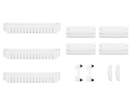 Keukentrolley | Keukentrolley Op Wieltjes | Badkamer Trolley | Opbergrek | 3 Niveaus | 70 x 54 x 12.5 cm | Wit
