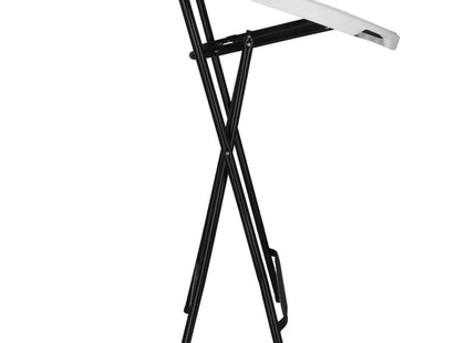 Statafel - Opklapbaar - Horeca Kwaliteit - Inklapbaar - Met vergrendeling - Extra Stevig - Wit/Zwart - Ø 80x110cm