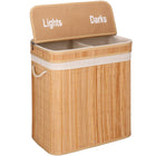 Wasmand | 100 Liter | 2 Vakken | Lights | Darks | Bruin