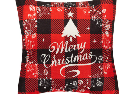 Sierkussenhoes | Kussenhoes | Kussensloop | Woonaccessoires | 40 x 40 cm | 4 Stuks | Kerstpatronen