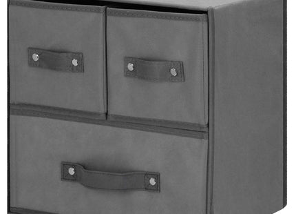 Organizer - Kledingkast - 4 Containers - DonkerGrijs - Linnen