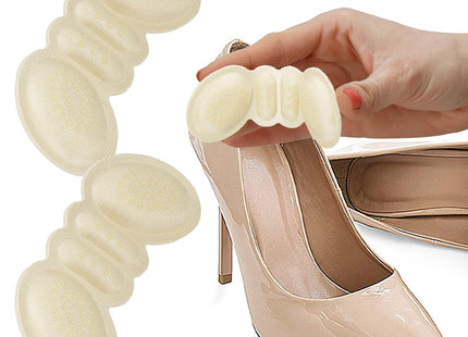 Hielbeschermer - Hielzooltjes - Hakbeschermer - Hielkussen - Anti Slip - Hakken - Universeel - Schuim - Beige