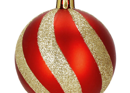 Kerstballen | 42 Stuks | 3/4/5/6 cm | Rood/Goud