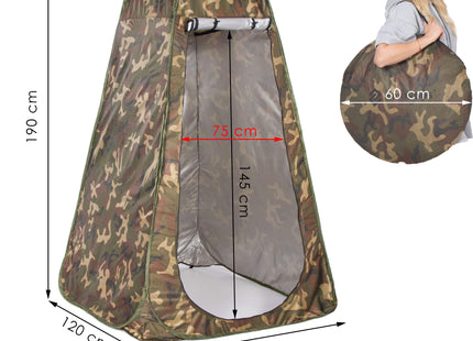 Pop-Up Tent - 1 persoons - Omkleedtent - Festival - Strand - 120 x 120 x 190 - Legergroen