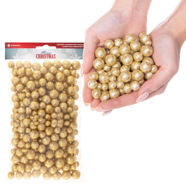 Kerstversiering - Piepschuimballen - Kerst - Kerstboomversiering - Goud - 20 g