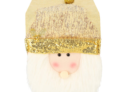 Tafelkleed -Kerst - Kerstman - Goud - 205 x 30 CM