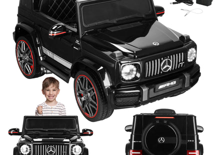 Elektrische Mercedes AMG G63 - Elektrische Auto - 12 V Accu - AUX - Aangedreven - Afstandsbediening - Kunststof - Metaal - Zwart - Rood