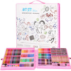 Tekendoos | Tekenkoffer Kinderen | 258 Delig | 47 x 45 x 4 cm | Roze