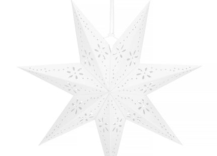 Kerst Ster | Papier | Opvouwbaar | 50 cm | Wit