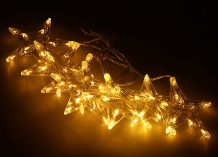 Kerstverlichting Sterrengordijn | Warm Wit | 2 m | 70 Led's