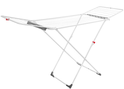 Droogrek - Wasrek - Droogtoren - 3 - Etages - Inklapbaar - Draaibaar - Wit - Staal - Kunststof - 15 KG