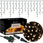 IJspegel Verlichting | Kerstverlichting Buiten | 12 m + 2.5 m Snoer | 300 LED | Flash | Koppelbaar | Warm/Koel Wit