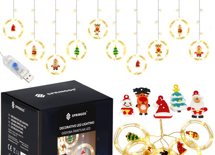 Lichtgordijn | IJspegel Verlichting | Figuren | 110 LED | 5 M |Warm Wit