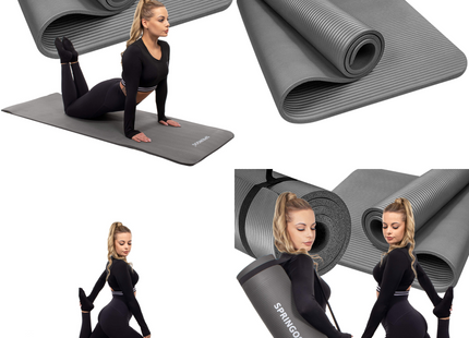 Yoga Mat | Extra Dik (15 mm) | Grijs