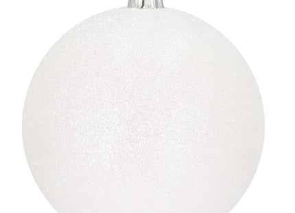 Kerstballen | 30 Stuks | 6 cm | Zilver/Wit