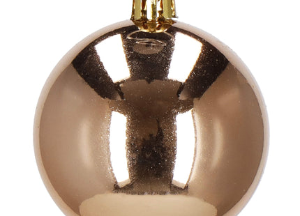 Kerstballen | 33 Stuks | 4/6/8 cm | Roze/ Rosé goud