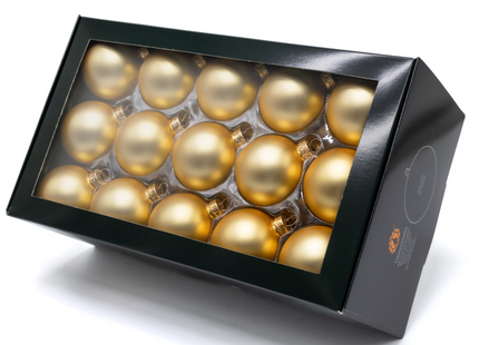 Kerstballen Glas | 30 Stuks | Glas | Mat | Goud