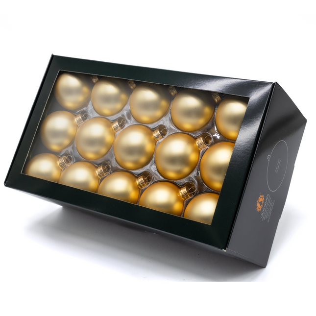 Kerstballen Glas | 30 Stuks | Glas | Mat | Goud