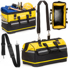 Gereedschapstas - Werkplaatstas - Gereedschapsorganizer - Vakken - Zwart/Geel - 49x27x35 cm - 45 Liter