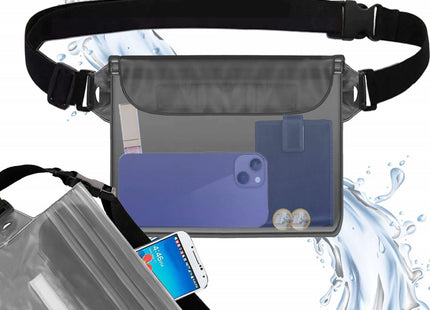 Drybag | Waterdichte Tas | Heuptas | 18 x 22 cm | Grijs