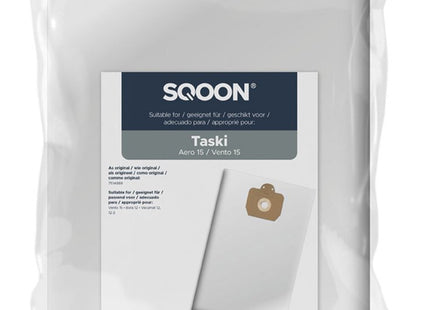 SQOON® Stofzuigerzakken  Geschikt voor Taski Vento 15 - 5 Stuks