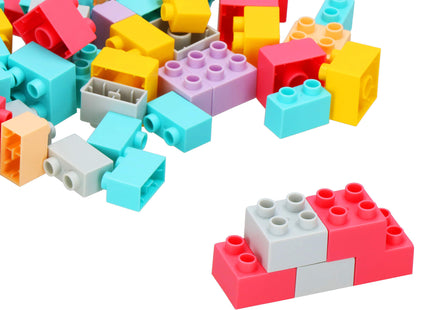 Constructiespeelgoed - Bouwspeelgoed - Bouw- en montageblokken voor kinderen - Leerzaam - Meerkleurig - 126 Stuks