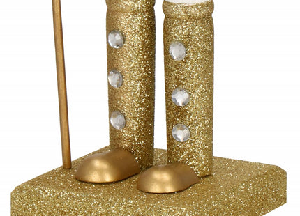 Notenkraker Kerst | 38 cm | Goud/Wit/Glitter