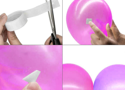 Ballon Plakkers | 100 Stuks | Transparant