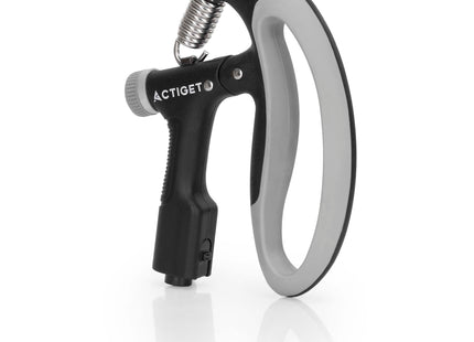 Actiget® Handtrainer | Handknijper | Zwart/Grijs | Teller | 10-100 Kg