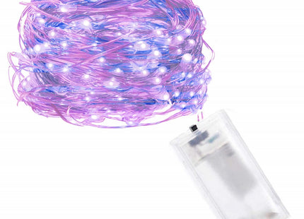 Kerstverlichting | 1.9 m | Waterdicht | Op Batterij | LED-Verlichting | Roze/Blauw