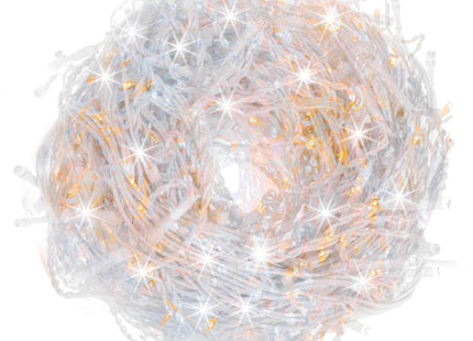 IJspegel Verlichting | 12 m + 2.5 m Snoer | 300 LED | Warm Wit | Koel Wit | Koppelbaar | Flits