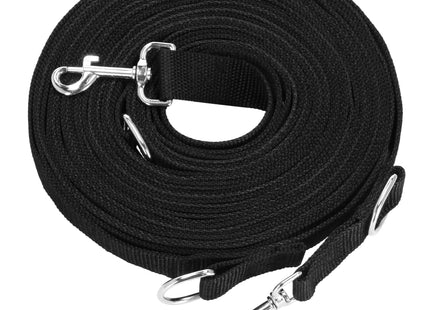 Trainingslijn -Hondenriem - Looplijn -  Hondenlijn - 10 M - Tot 15 Kg - Zwart