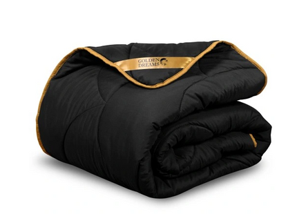 2-in-1 Dekbed - 160 x 200 cm - Zwart - Dekbed zonder overtrek - Anti Allergie & Ademend - All Year Dekbed - Zomerdekbed & Winterdekbed