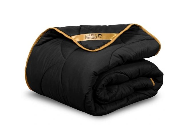 2-in-1 Dekbed - 160 x 200 cm - Zwart - Dekbed zonder overtrek - Anti Allergie & Ademend - All Year Dekbed - Zomerdekbed & Winterdekbed