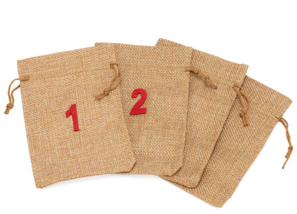 Adventskalender | 24 lades | Stof | Zakjes
