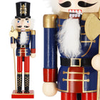 Notenkraker Kerst | 38 cm | Blauw/Rood