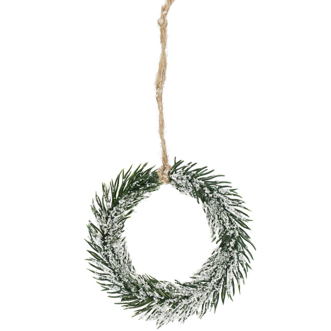 Kersthanger | Kerstkrans | Kerst Decoratie | Groen| 10 cm