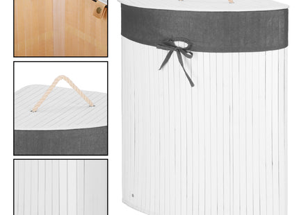 Wasmand | Hoekmand | 60 Liter | Wit