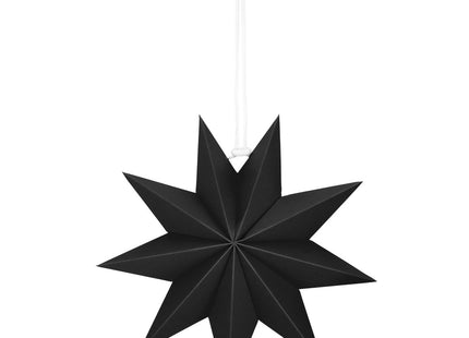 Kerst Ster | Papier | Opvouwbaar | 30 cm | Zwart