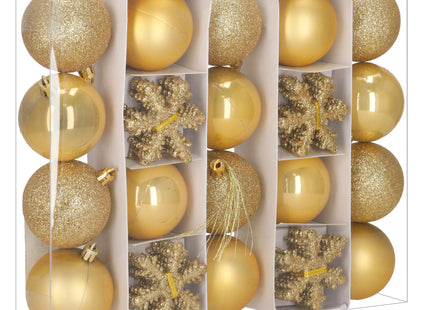 Kerstballen | 40 Stuks | 5/6/7 cm | Goud