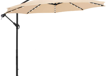 Parasol | LED | Parasols | Kantelbaar | Met Ventilatie | Ecru | Ø300 cm