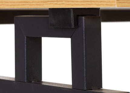 Bureau – Werkbureau – Computer Bureau – Bureautafel – Opklapbaar – 80 X 75 X 40 CM – 30 Kg - industriële - Zwart/Bruin