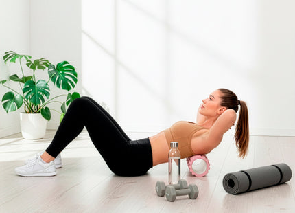 Actiget® Foam roller - Triggerpoint massage - Massage roller - 33 CM - Medium Hard - Roze