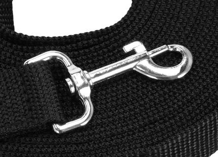 Trainingslijn -Hondenriem - Looplijn -  Hondenlijn - 10 M - Tot 15 Kg - Zwart