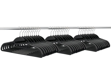 Kledinghangers | Kledinghanger | 30 Stuks | Anti-slip | Zwart