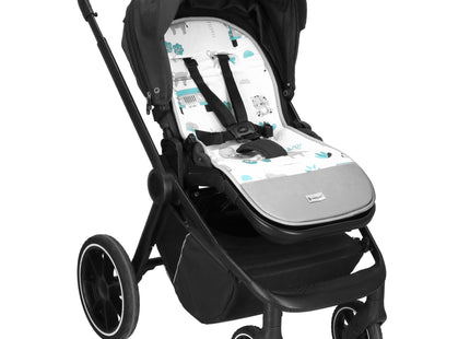 Inlegkussen - Kinderwagenmatras - Kinderwagen Accessoires - Katoen - Polyester - Dieren - Meerkleurig - 37 x 78 cm