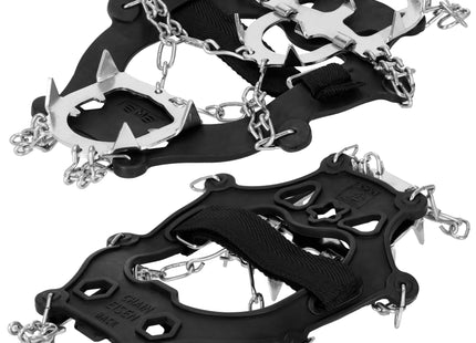 Sneeuwgripzolen - Sneeuwijzers - Spikes voor Schoenen - Anti-Glij Ijzers - Anti Slip - Zilver - Zwart - 36 - 40