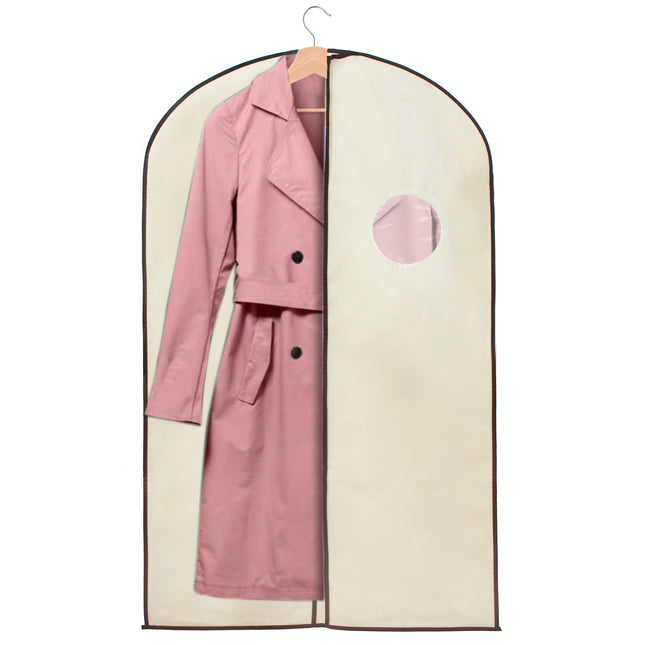 Kledinghoes - Kleding Organizer - Opberghoes - Venster - Ritssluiting - Venster - Crème - 100 cm